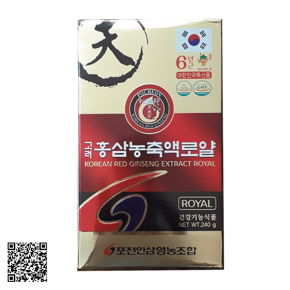 Cao Hồng Sâm Pocheon Korean Red Ginseng Extract Royal Hàn Quốc 240g