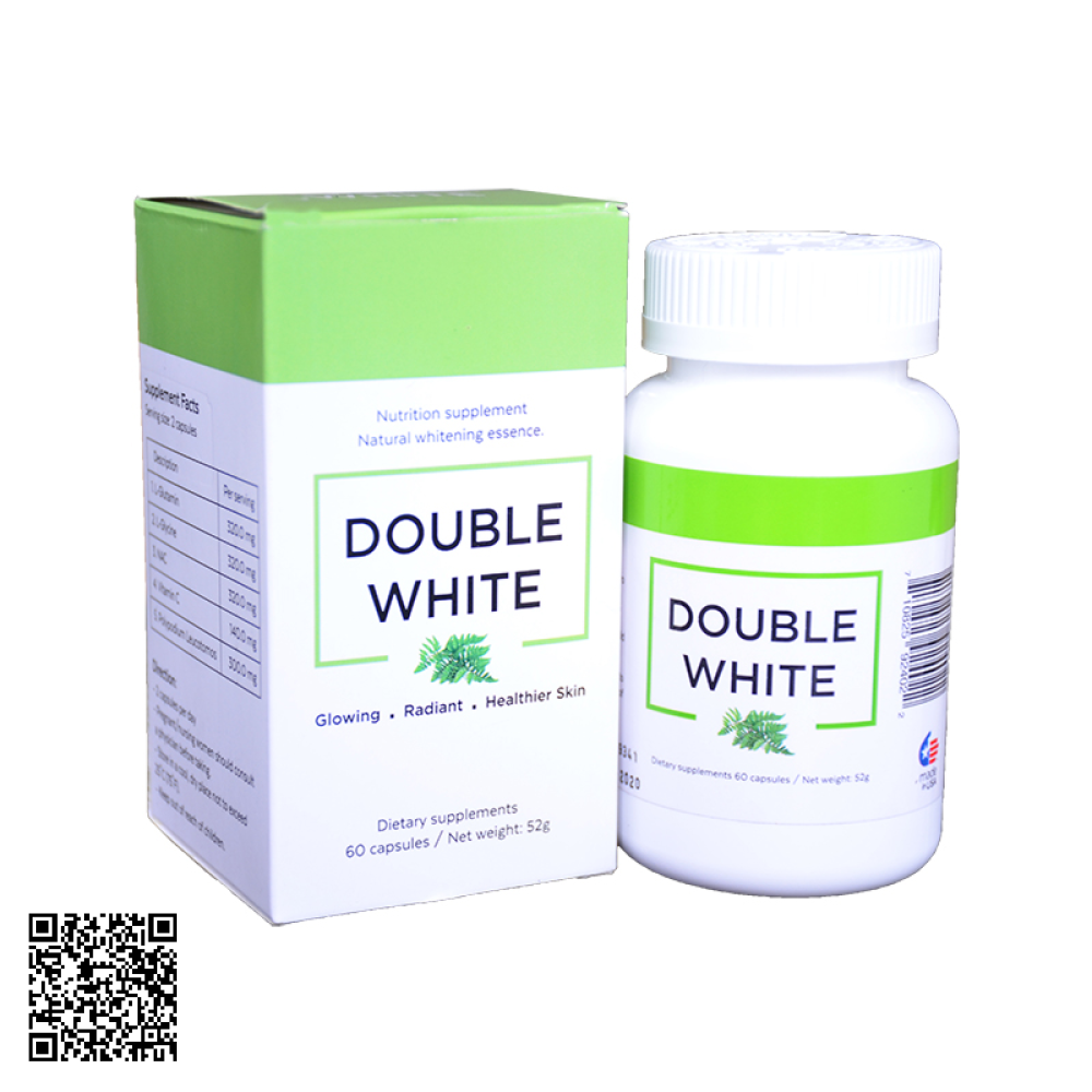 Viên Uống Trắng Da Chống Nắng Double White Từ Mỹ 60 Viên