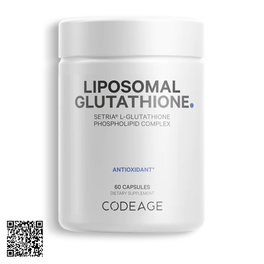 Viên Uống Trắng Da CodeAge Liposomal Glutathione Từ Mỹ 60 Viên