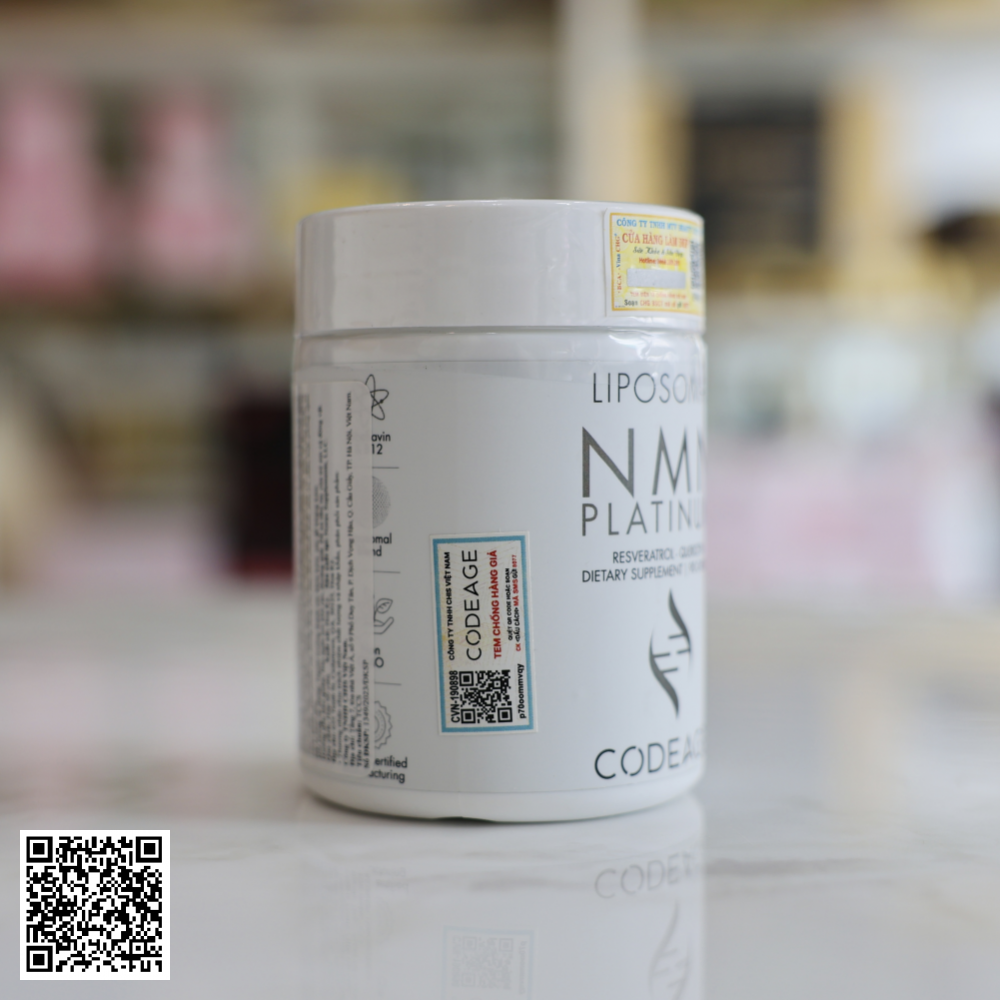 Viên Uống CodeAge Liposomal NMN Trẻ Hóa Da, Hỗ Trợ Ngừa Lão Hóa Mỹ 90 Viên