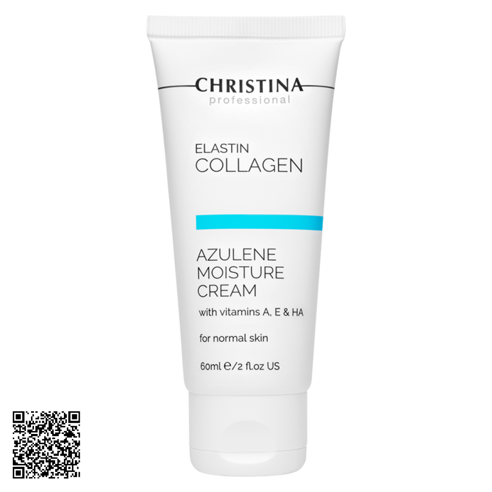 Kem Dưỡng Cho Da Thường Christina Elastin Collagen - Azulene Moisture Cream 60ml