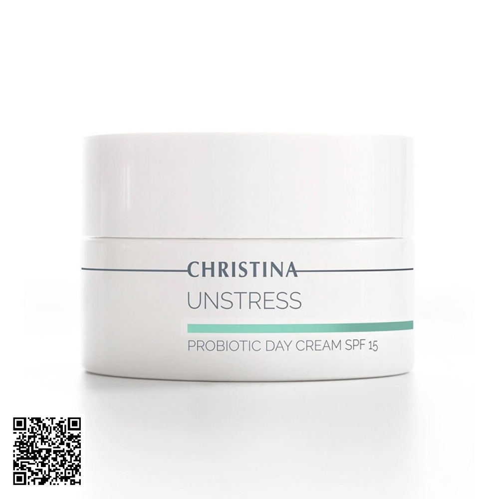 Kem Dưỡng Ẩm Chống Nắng Christina Unstress Probiotic Day Cream SPF15 50ml
