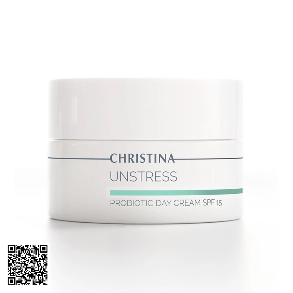 Kem Dưỡng Ẩm Chống Nắng Christina Unstress Probiotic Day Cream SPF15 50ml