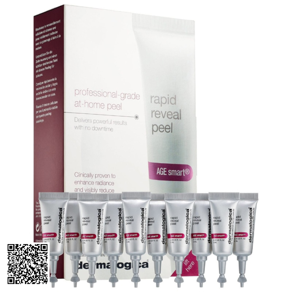 Kem Tẩy Da Chết Làm Trắng Da Dermalogica Rapid Reveal Peel Từ Mỹ 10 Tuýp/Hộp