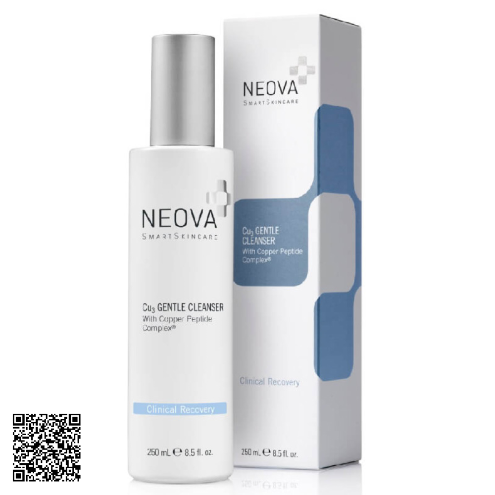 Sữa Rửa Mặt Neova Clinical Recovery Cu3 Gentle Cleanser Dành Cho Da Nhạy Cảm Từ Mỹ 250ml