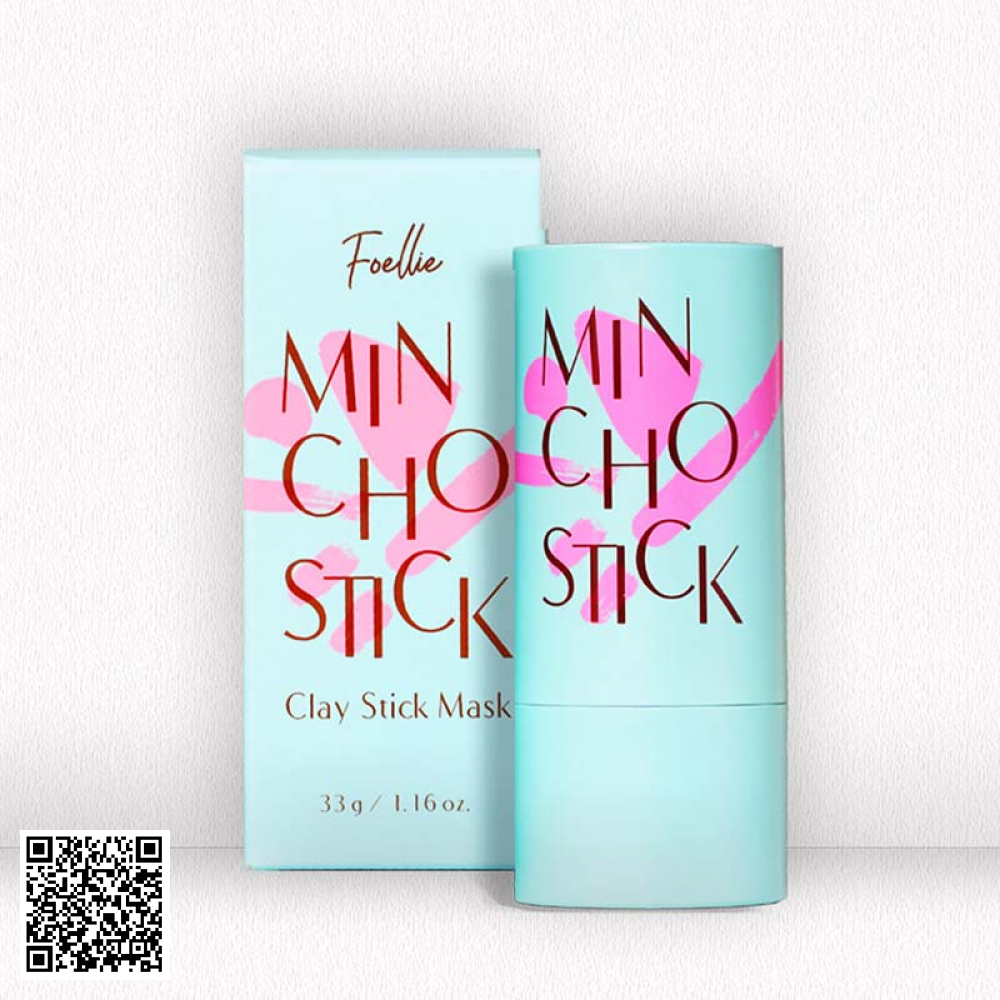 Thanh Lăn Mặt Nạ Đất Sắt Foellie Min Cho Stick Từ Hàn Quốc 33g