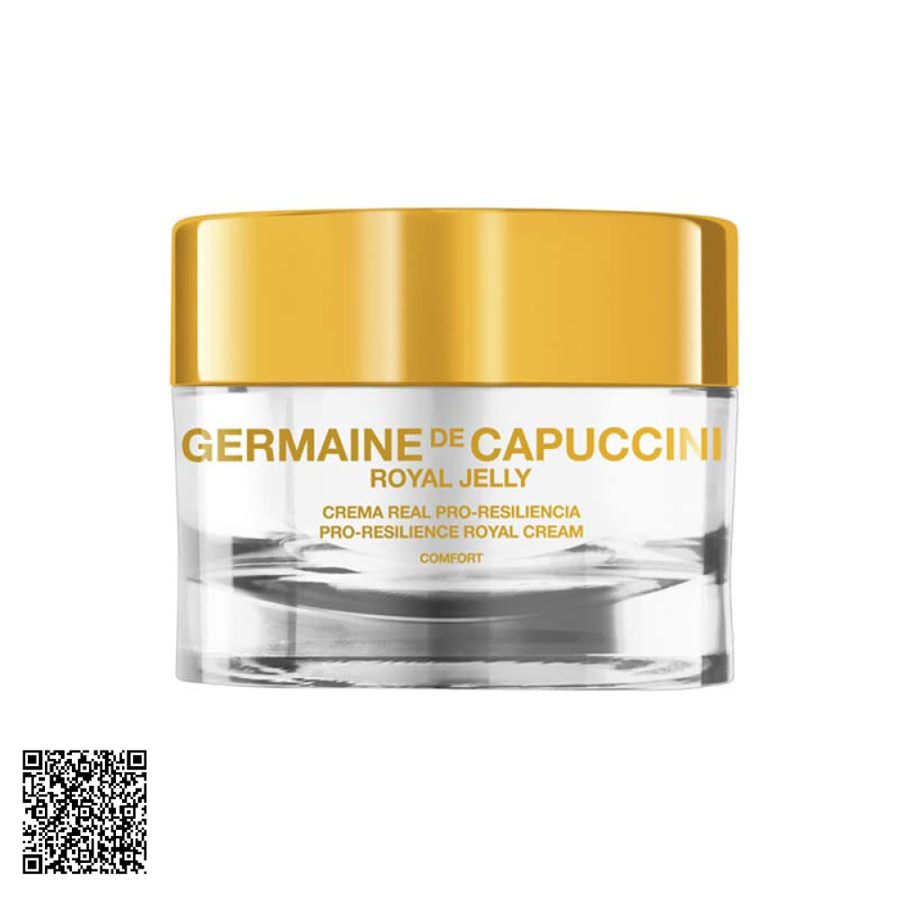 Kem Tái Tạo Biểu Bì, Phục Hồi Da Germaine De Capuccini Royal Jelly Pro-Resilience Royal Cream Comfort 50ml