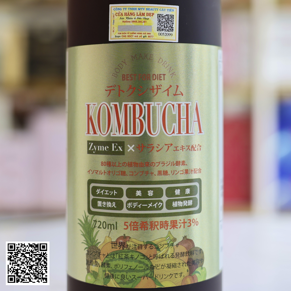 Nước Uống Detox Thải Độc Kombucha Zyme Ex Từ Nhật 720ml