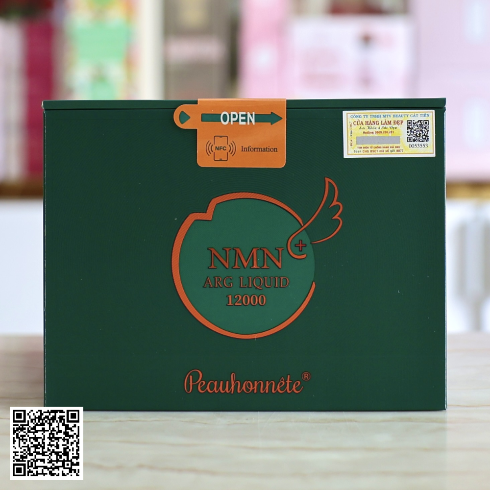 Nước Uống Đẹp Da NMN Arg Liquid 12000 Peauhonnete Từ Nhật Bản Mẫu Mới 