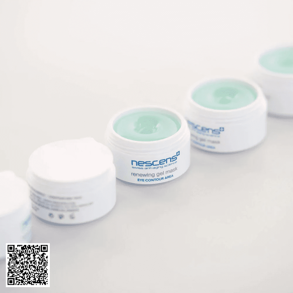 Sample Mặt Nạ Gel Trẻ Hóa Vùng Mắt Nescens Renewing Gel Mask Eye Contour Area Từ Thuỵ Sỹ 2.5ml