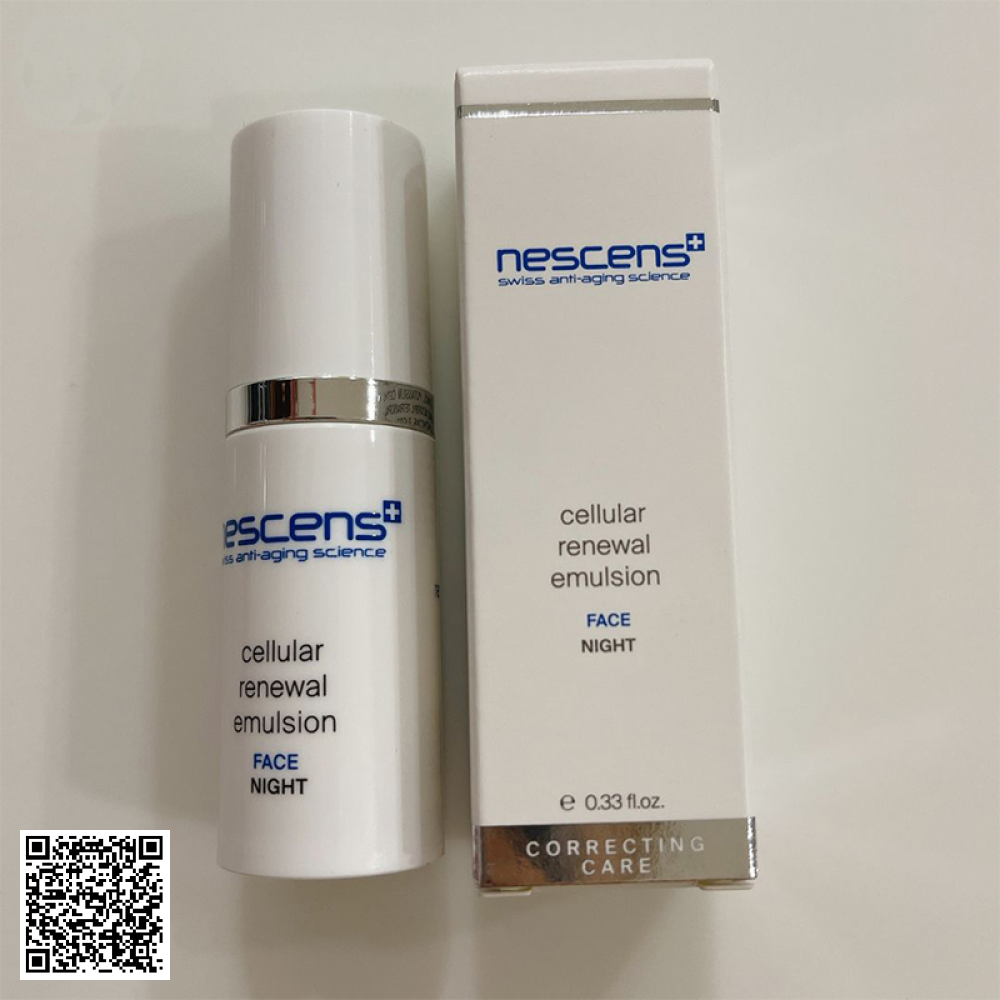 Kem Làm Mới Tế Bào Ban Đêm Nescens Cellular Renewal Emulsion Night Face Từ Thuỵ Sỹ 10ml