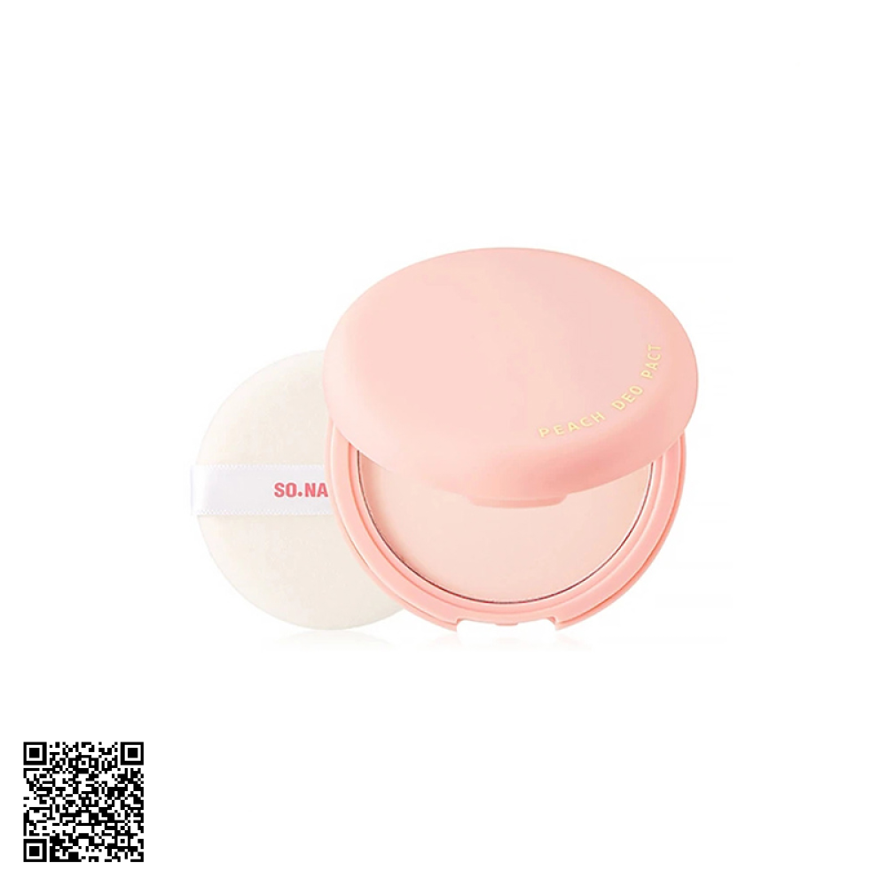 Phấn Nách So’Natural Peach Deo Pact Hương Đào Thơm Từ Hàn Quốc 10g