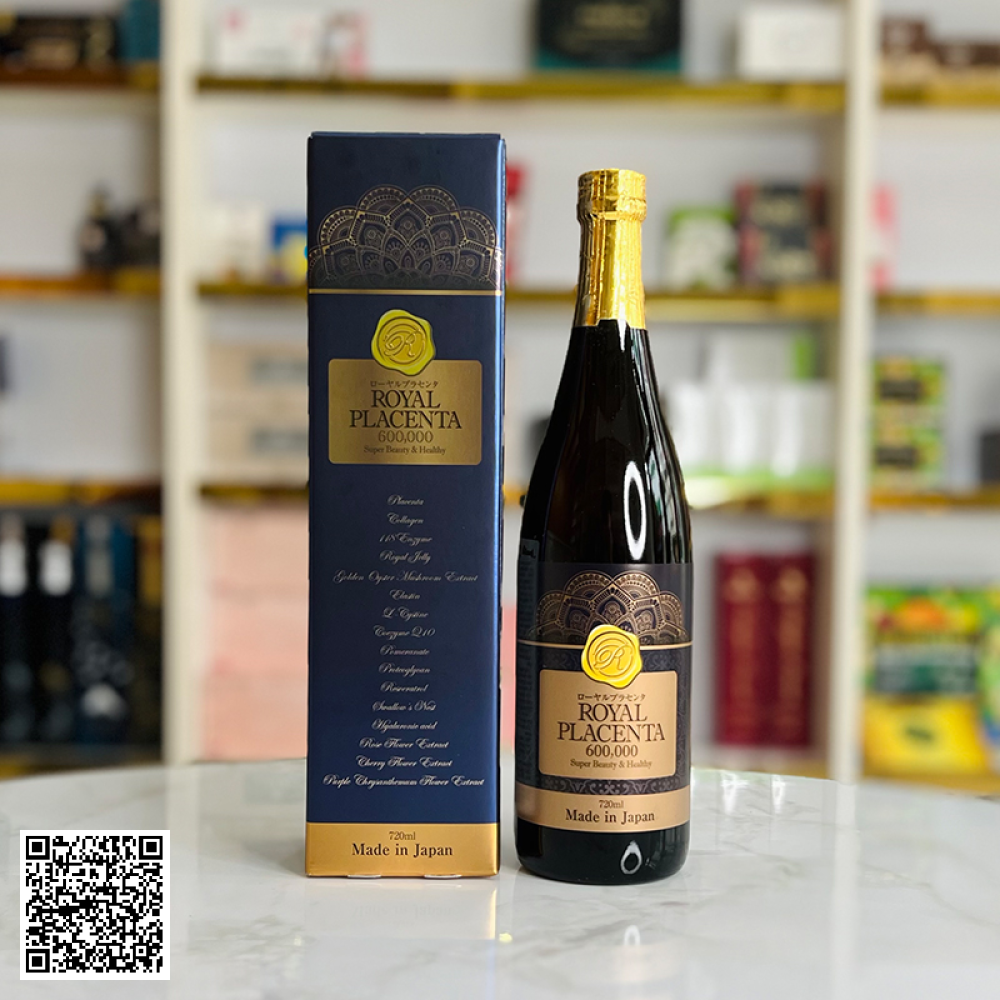 Nước Uống Đẹp Da Tinh Chất Nhau Thai Royal Placenta 600.000mg Từ Nhật Bản 720ml