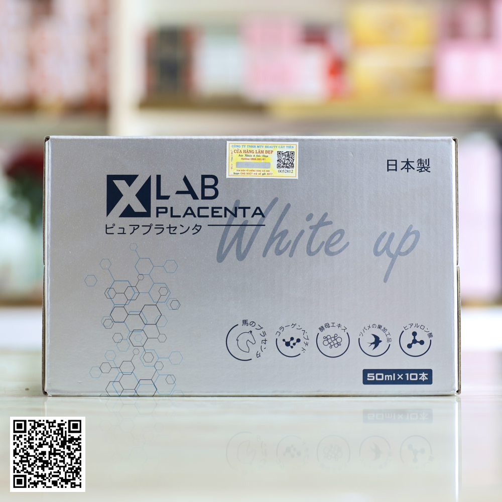 Nước Uống Trắng Da Tế Bào Xlab Placenta White Up Từ Nhật Hôp 10 Chai