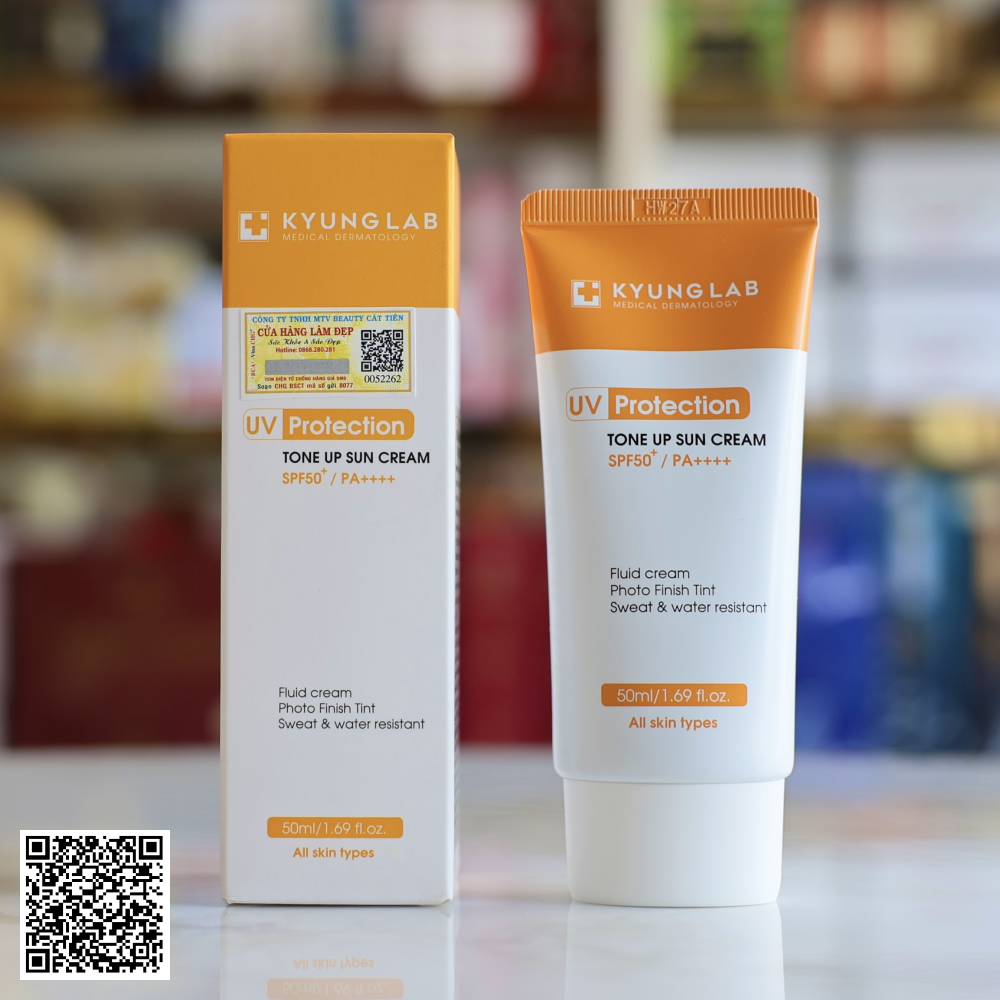 Kem Chống Nắng Nâng Tone Kyung Lab UV Protection Tone Up Sun Cream SPF50+ PA++++ Từ Hàn Quốc 50ml