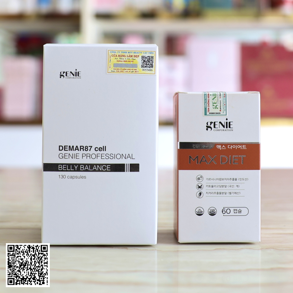 Combo Viên Uống Giảm Cân Genie Từ Hàn Quốc