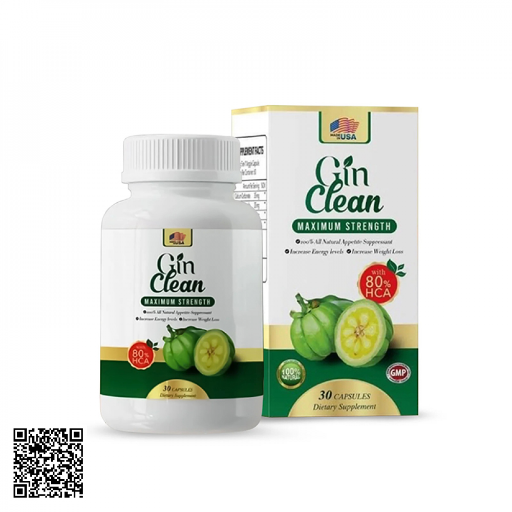 Viên Uống Giảm Cân Gin Clean Đốt Mỡ Và Siết Cơ Cấp Tốc Từ Mỹ 30 Viên