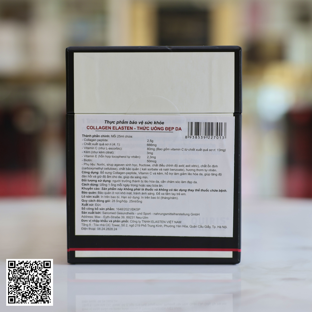 Liệu Trình Nước Uống Collagen Elasten Scientific Skin Care Từ Đức 28 Ống x 3 Hộp