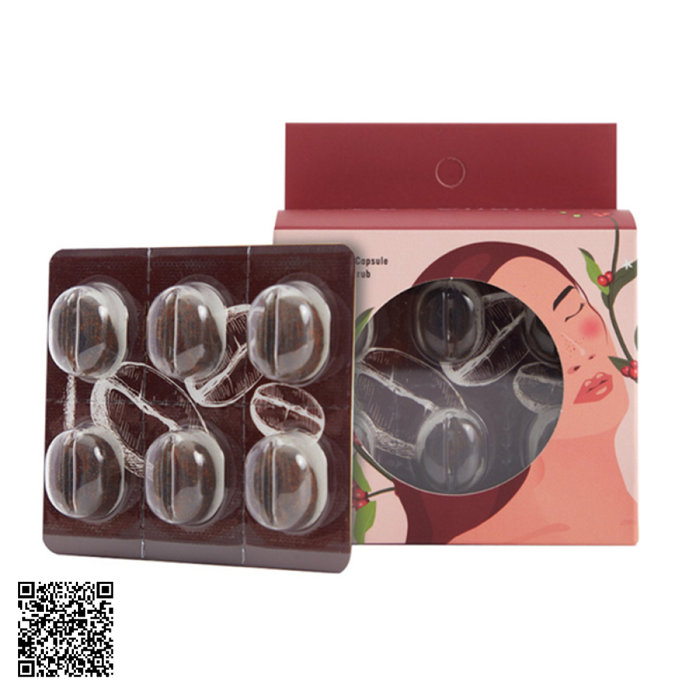 Tẩy Tế Bào Chết Hạt Cà Phê Lanci Coffee Capsule Face Scrub Từ Hàn Quốc 18 Viên