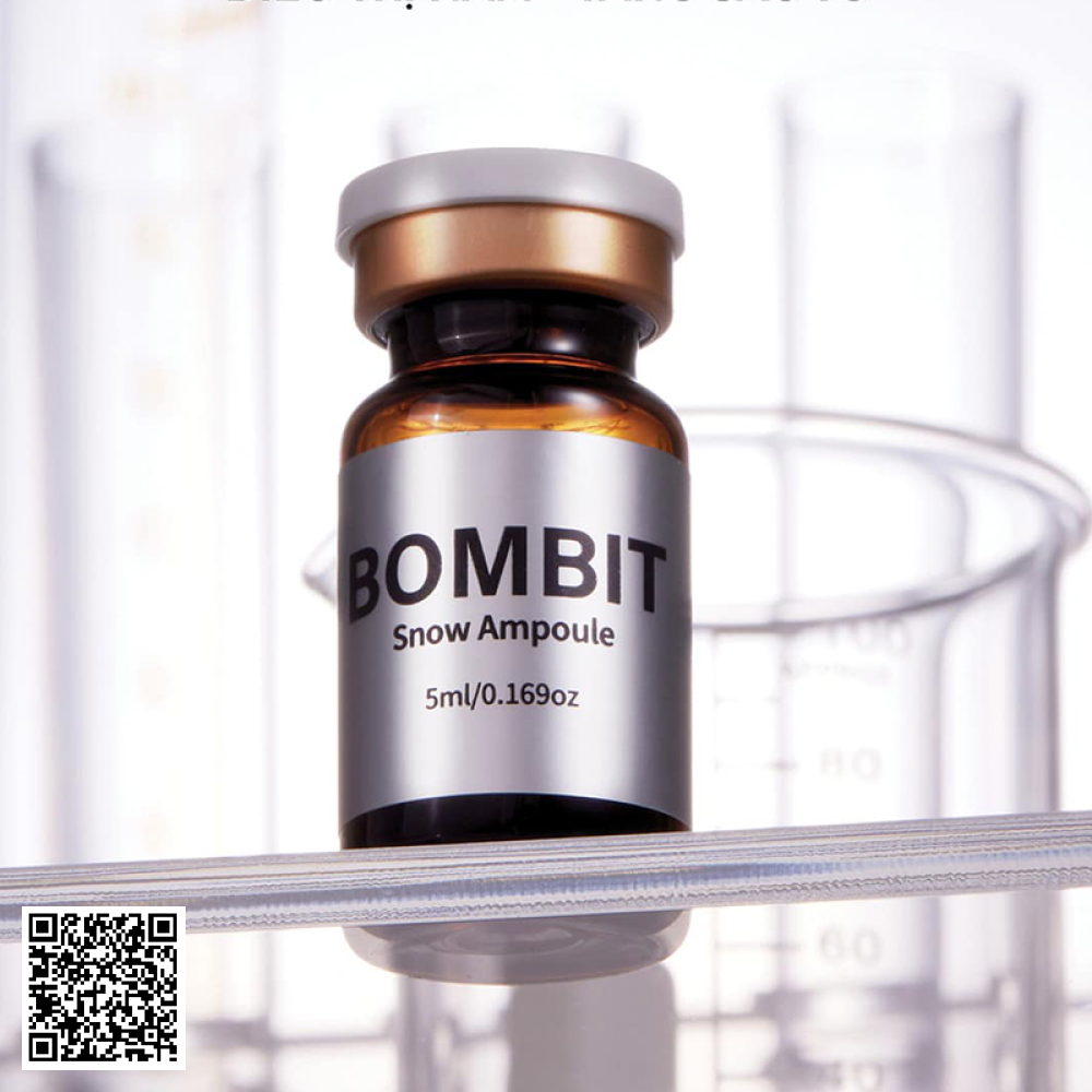 Tinh Chất BOMBIT Snow Ampoule Trắng Da, Mờ Thâm, Sạm, Nám Từ Hàn Quốc 5ml x 4 Lọ