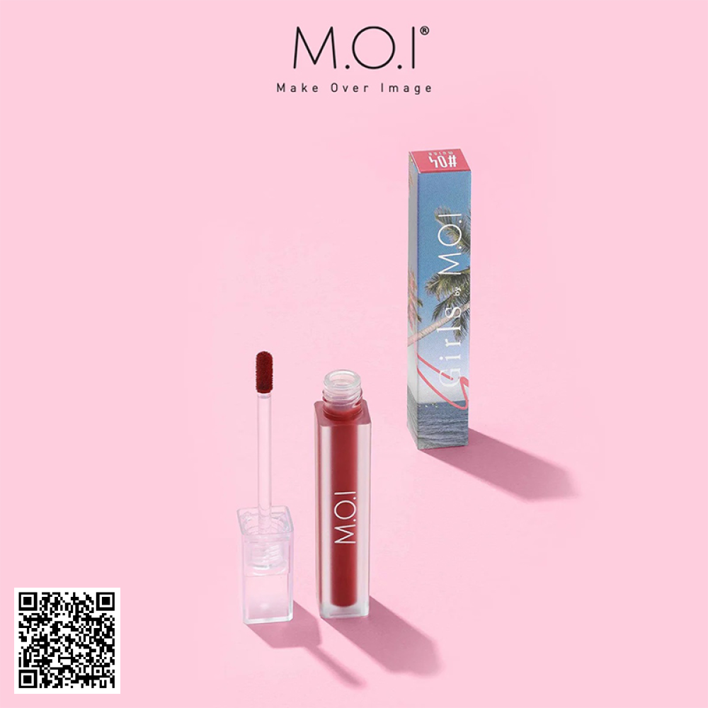 Son Nhung Lì M.O.I Sgirls Summer Edition No.4 – Màu Cam Đỏ