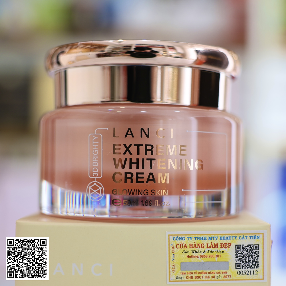 Kem Dưỡng Trắng Da Lanci Extreme Whitening Cream 3D Brighty Từ Hàn Quốc 50ml