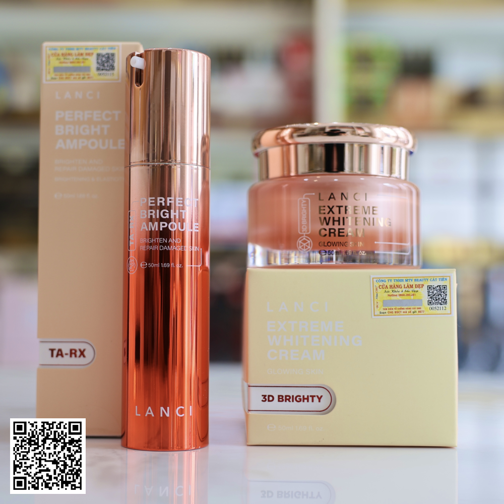 Combo Dưỡng Trắng Da Lanci 3D Brighty Từ Hàn Quốc