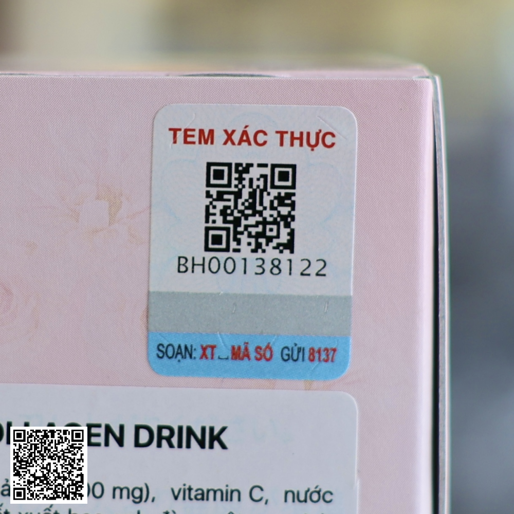 Nước Uống Hebora Damask Rose Collagen Drink Từ Nhật Bản 50ml x 10 Chai x 3 Hộp