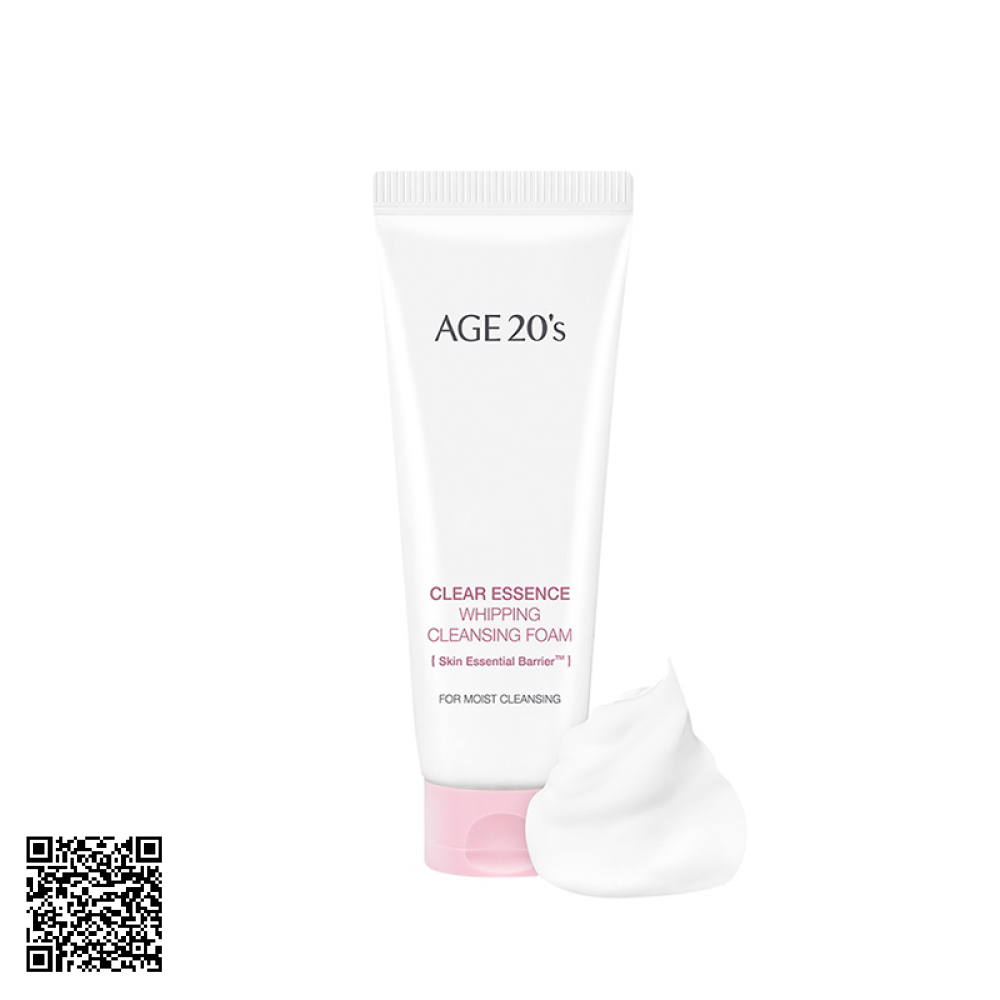 Sữa rửa mặt AGE 20’s Clear Essence Whipping Cleansing Foam 80ml