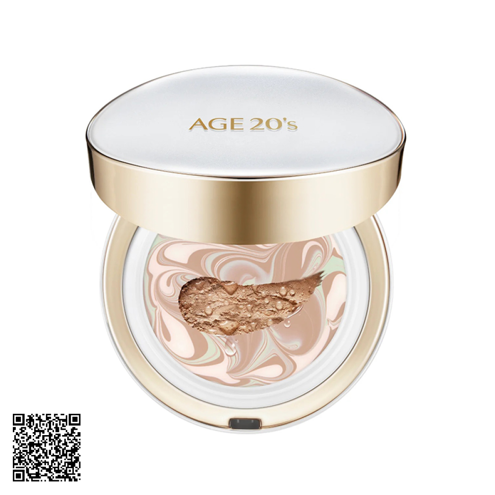 Phấn Tươi Dưỡng Da Che Phủ Bền Màu AGE 20s Signature Essence Cover Pact Long Stay #21 Light Beige