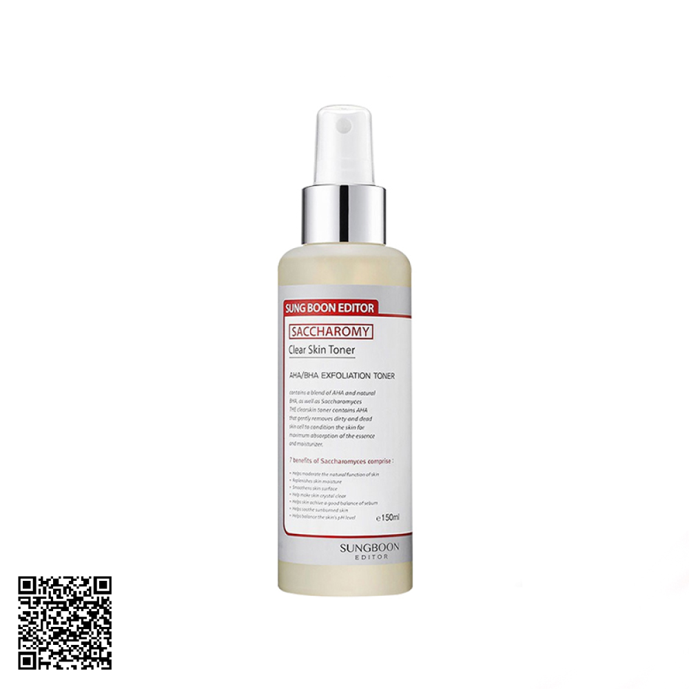 Nước Hoa Hồng Sungboon Editor Sccharomy Clear Skin Toner 150ml