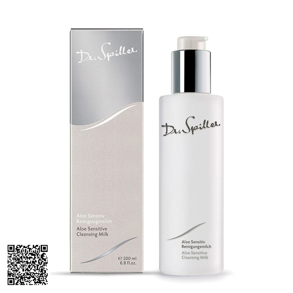 Sữa Rửa Mặt Lô Hội Dr.Spiller Aloe Sensitive Cleansing Milk Cho Da Khô Nhạy Cảm 200ml