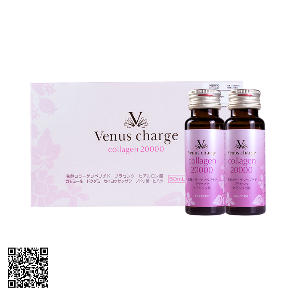 Nước uống Collagen Venus Charge 20,000mg Hộp 10 Chai