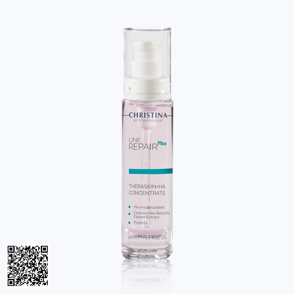 Serum Dưỡng Ẩm Hỗ Trợ Ngừa Lão Hóa Christina Line Repair Plus Theraskin + HA Concentrate 50ml
