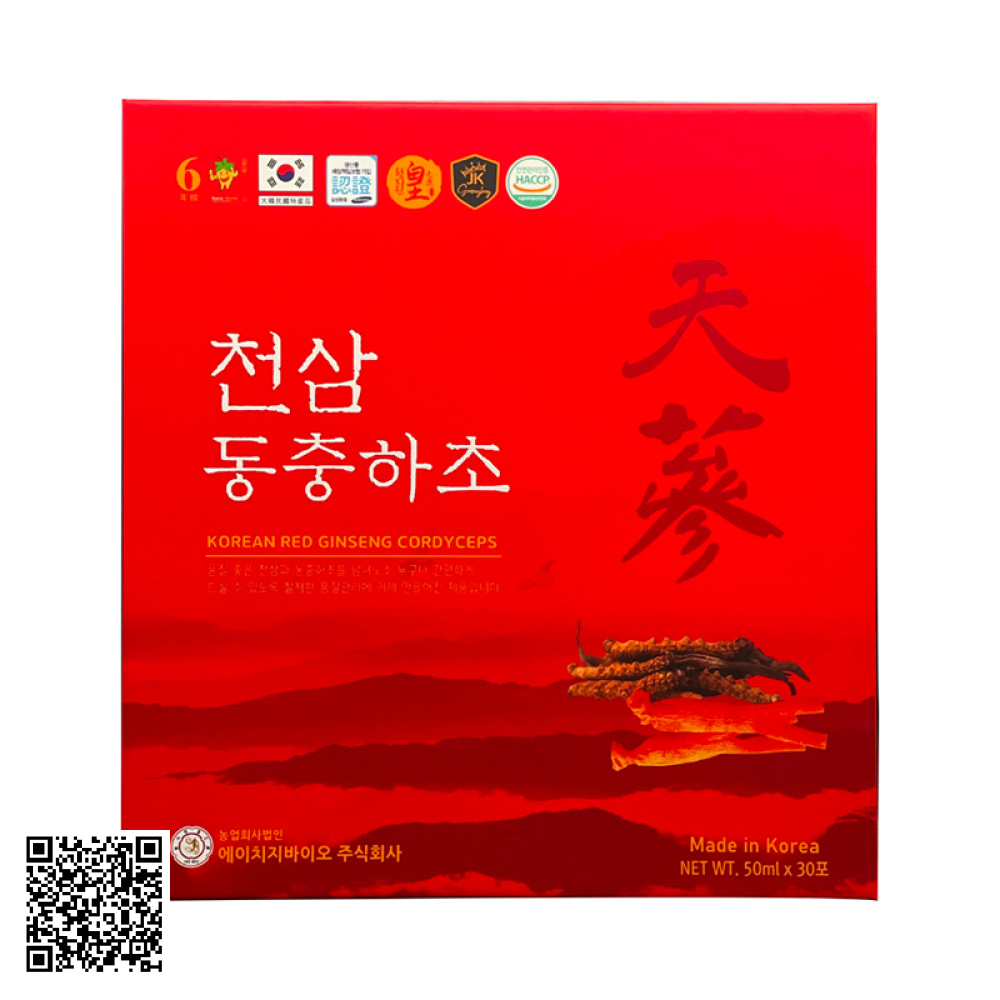 Nước Hồng Sâm Đông Trùng Hạ Thảo Ginseng King Korean Red Ginseng Cordyceps