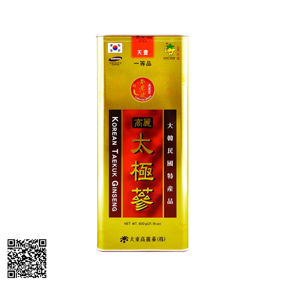 Thiên Sâm Thái Cực Củ Khô Daedong Korean Taekuk Ginseng Từ Hàn Quốc 600g