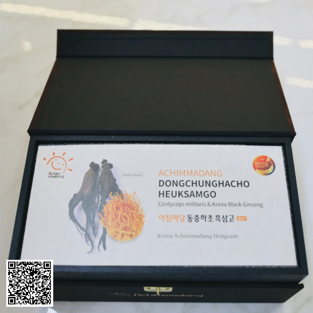 Cao Hắc Sâm Đông Trùng Hạ Thảo Achimmadang Dongchunghacho Heuksamgo (500gr x 2 Lọ)