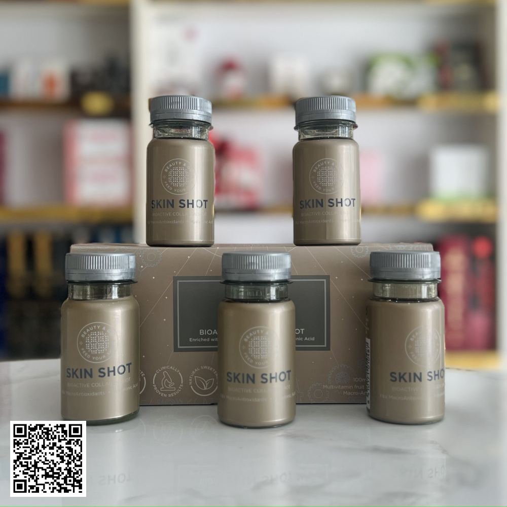 Nước Uống Collagen Skin Shot Trắng Da Hỗ Trợ Ngừa Lão Hóa Da 5 Lọ