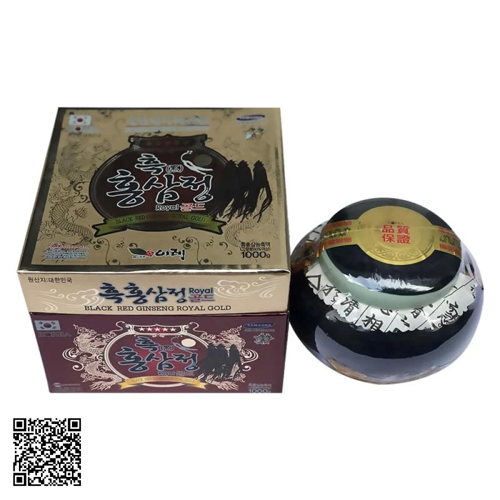 Cao Hắc Sâm Kanghwa Black Red Ginseng Royal Gold Từ Hàn Quốc 1000g