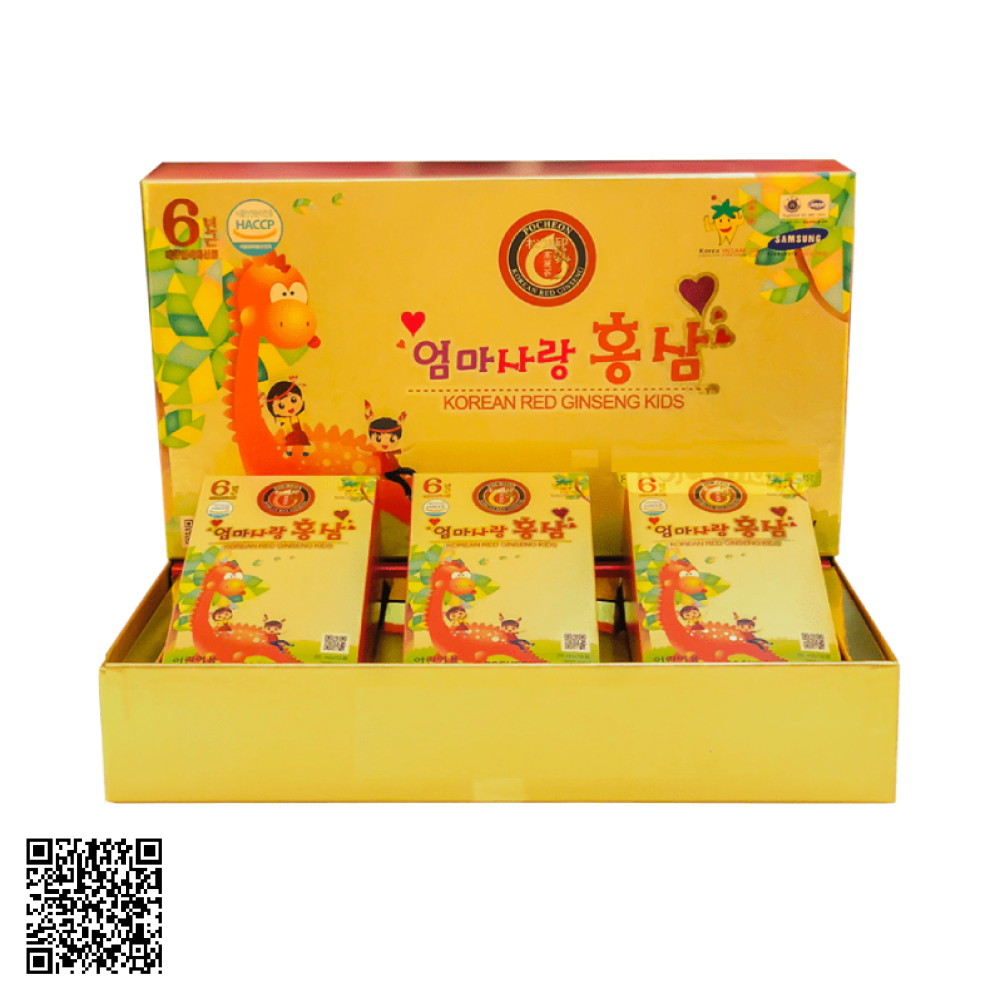 Nước Hồng Sâm Baby Pocheon Korea Red Ginseng Kids Từ Hàn Quốc 30 Gói