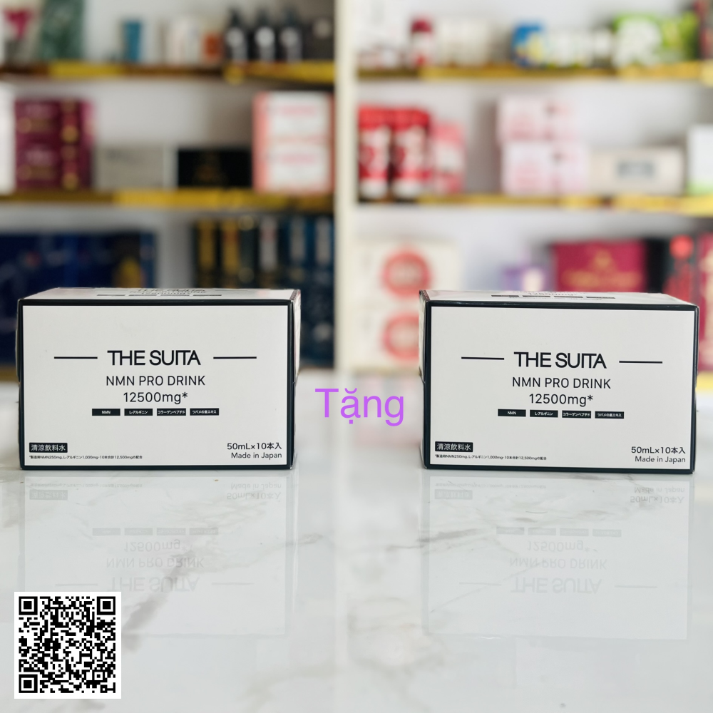 Nước Uống Trẻ Hoá Tế Bào The Suita NMN Pro Drink 12500mg (Mua 1 Tặng 1)