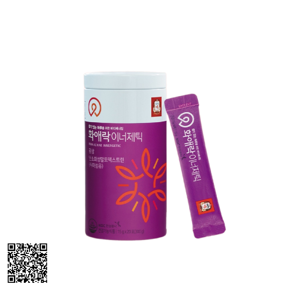 Thạch Hồng Sâm Dành Cho Phụ Nữ KGC Ae Rak Innergetic Hàn Quốc 20 Gói