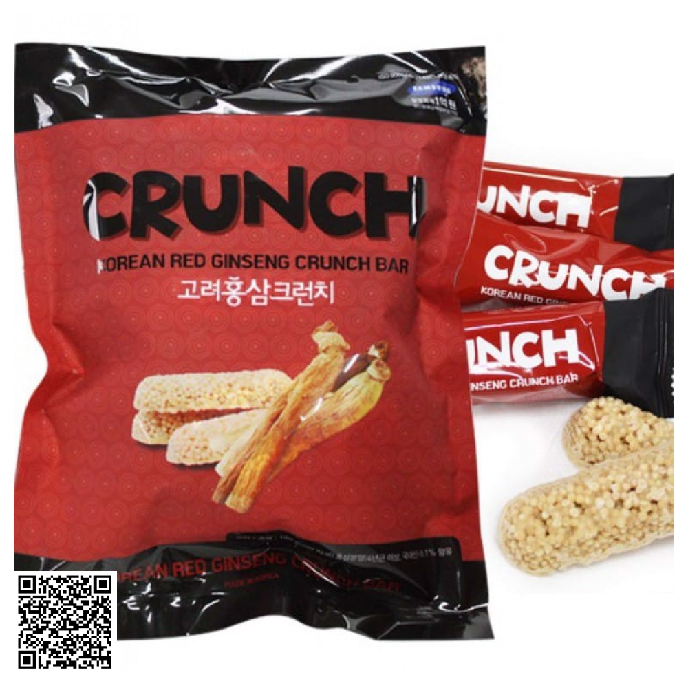 Bánh Hồng Sâm Daedong Korean Red Ginseng Crunch Bar 180g