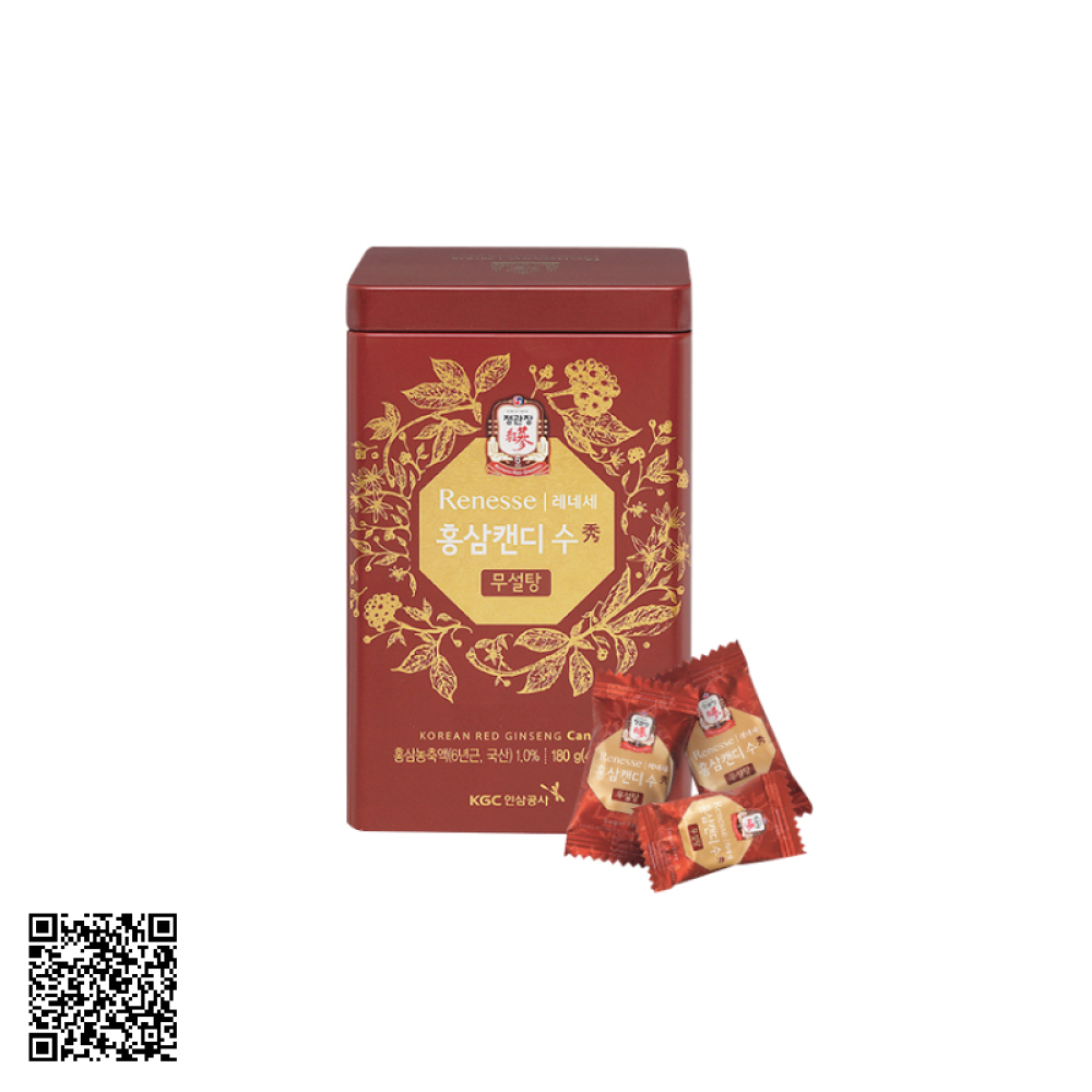Kẹo Hồng Sâm Không Đường KGC Korean Red Ginseng Candy 180g