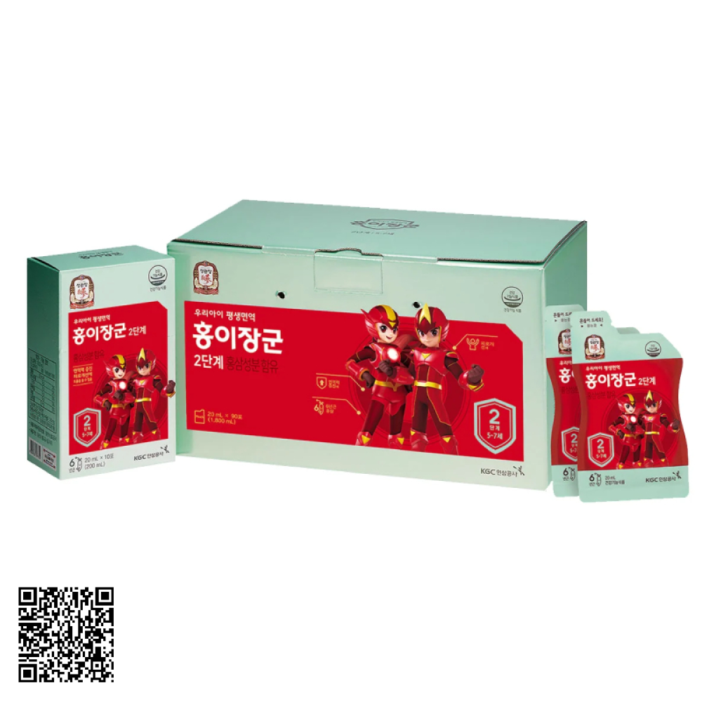 Nước Hồng Sâm Baby KGC Cheong Kwan Jang Số 2 Từ Hàn Quốc 90 Gói