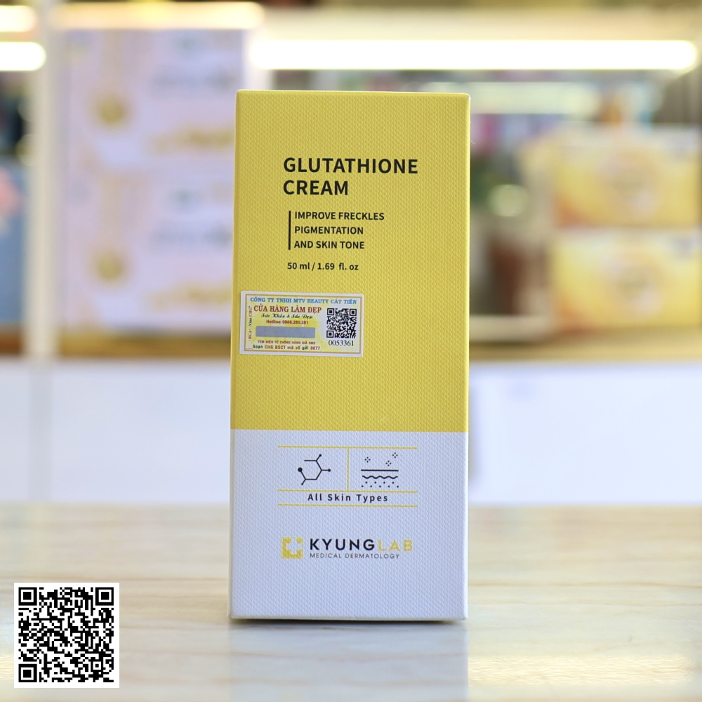 Kem Dưỡng Trắng Mờ Thâm Nám Kyung Lab Glutathione Cream Từ Hàn Quốc 50ml