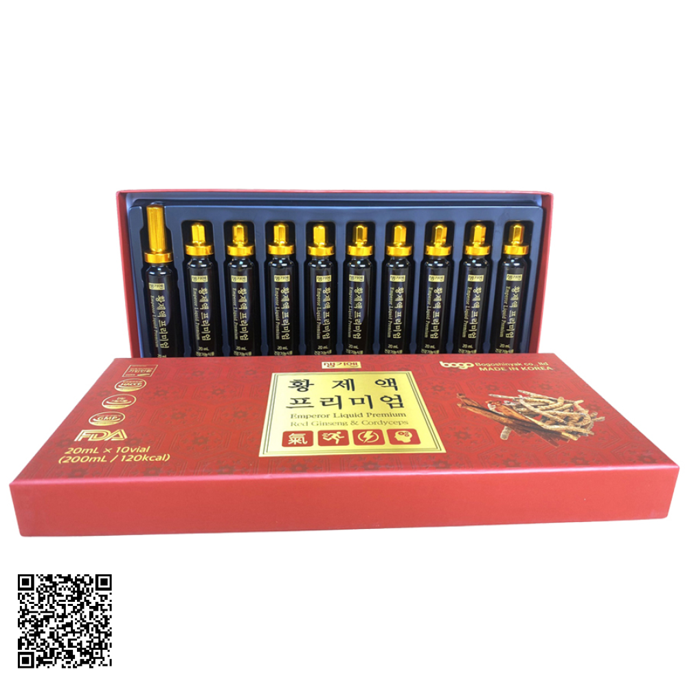 Tinh Chất Hồng Sâm Đông Trùng Bogo Emperor Liquid Premium Red Ginseng & Cordyceps