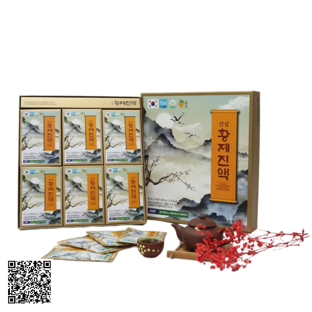 Nước Hồng Sâm Núi Đông Trùng Hoàng Đế KGF Cultured Wild Ginseng Root A Millennium Emperor Extract