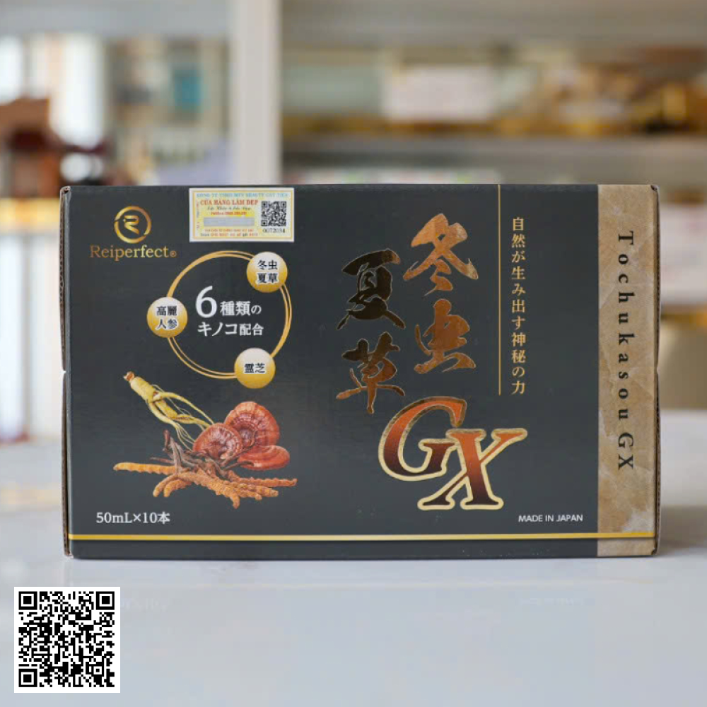 Đông Trùng Hạ Thảo Tochukasou GX Reiperfect Drink Dạng Nước Hộp 10 Chai