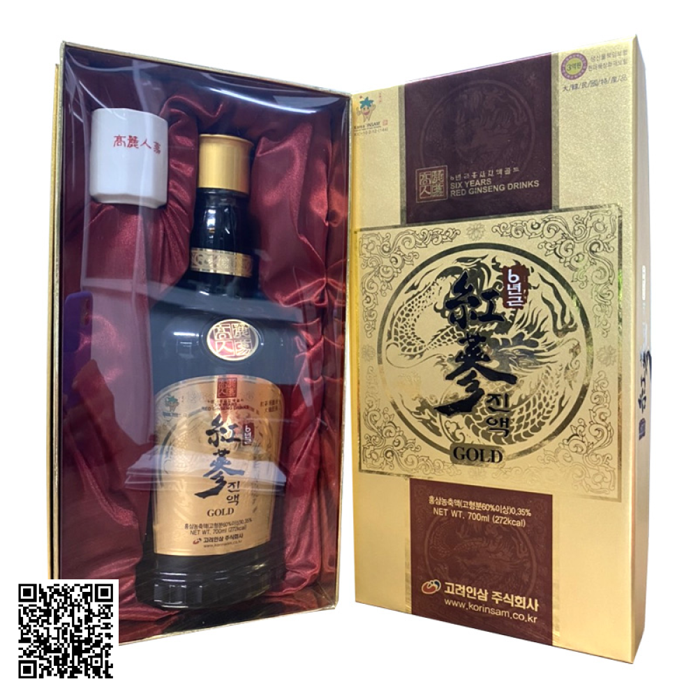 Tinh Chất Hồng Sâm Korinsam Six Years Red Ginseng Drink Gold Từ Hàn Quốc